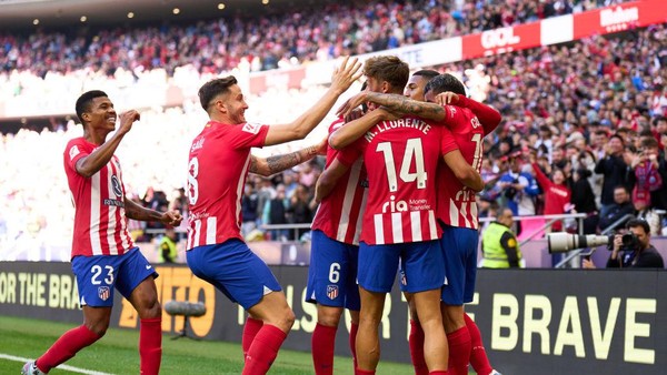 Atletico Madrid gilas Las Palmas 5-0, Sabtu (17/2/2024) malam WIB.