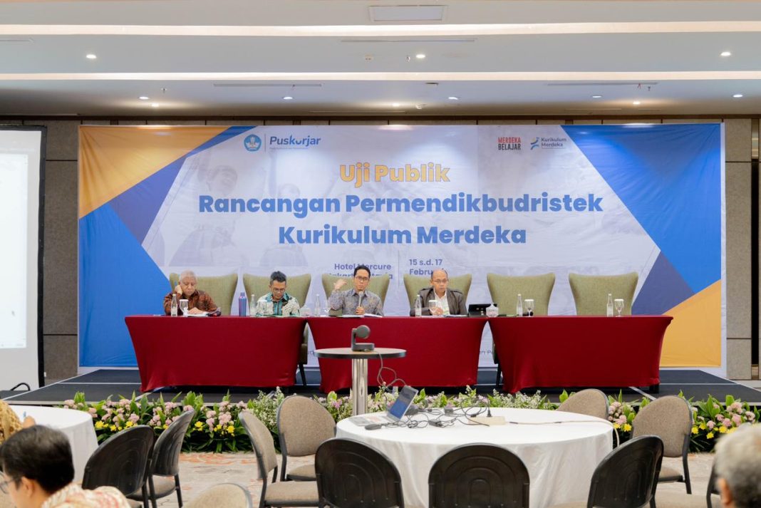 Kemendikbudristek RI melalui Pusat Kurikulum dan Pembelajaran, BSKAP mengadakan Uji Publik Rancangan Permendikbudristek tentang Kurikulum Merdeka pada 16 Februari 2024. (Dok/Kemendikbudristek RI)