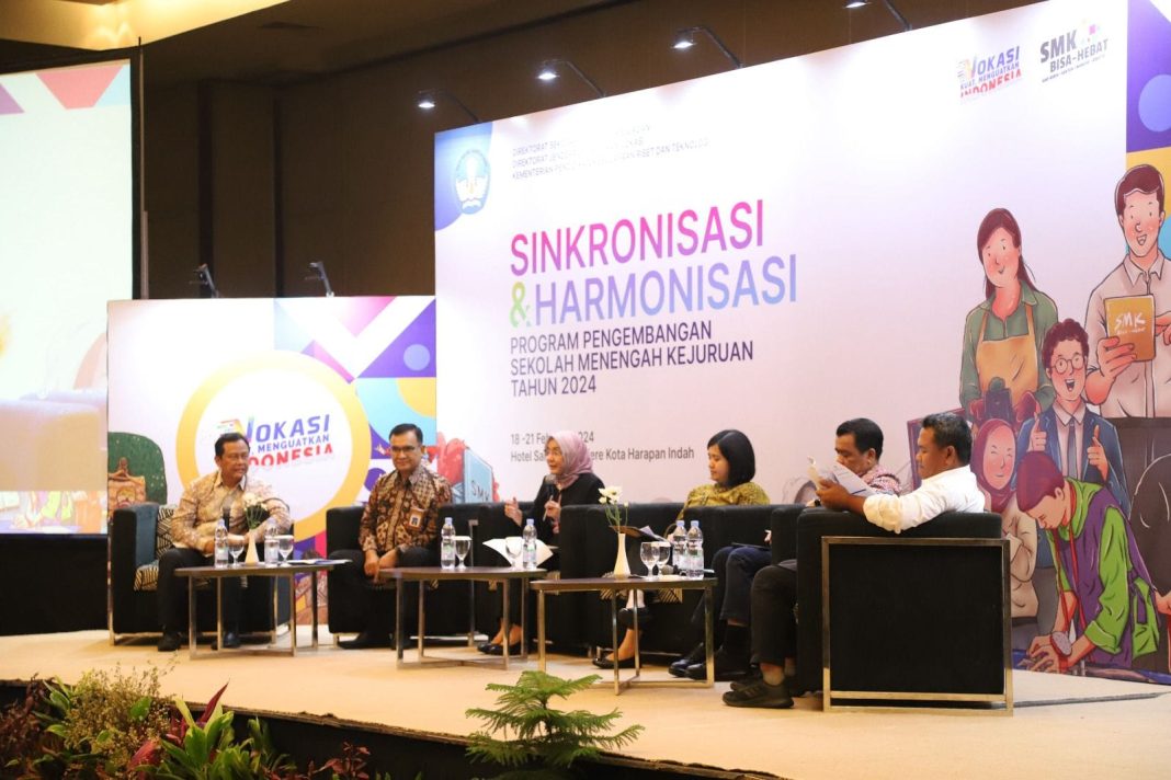 Acara Sinkronisasi dan Harmonisasi Program Pengembangan SMK Tahun 2024 di Bekasi, Jawa Barat pada 18-21 Februari 2024. (Dok/Kemendikbudristek RI)