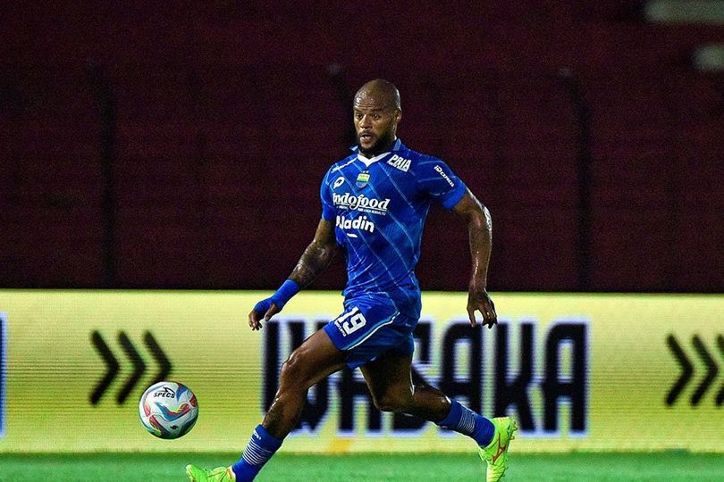 Aksi David da Silva di laga Barito Putera vs Persib Bandung di pekan ke-25 BRI Liga 1 2023/2024 di Stadion Sultan Agung, Jumat (23/2/2024).