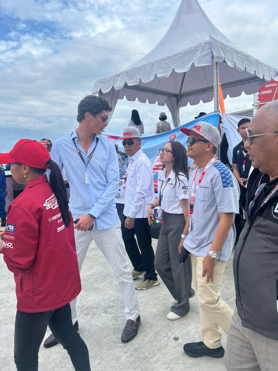 Direktur Utama BPODT Jimmy Bernando Panjaitan di sela-sela penyelenggaraan F1 Powerboat di Balige, Kabupaten Toba, Minggu (3/3/2024).