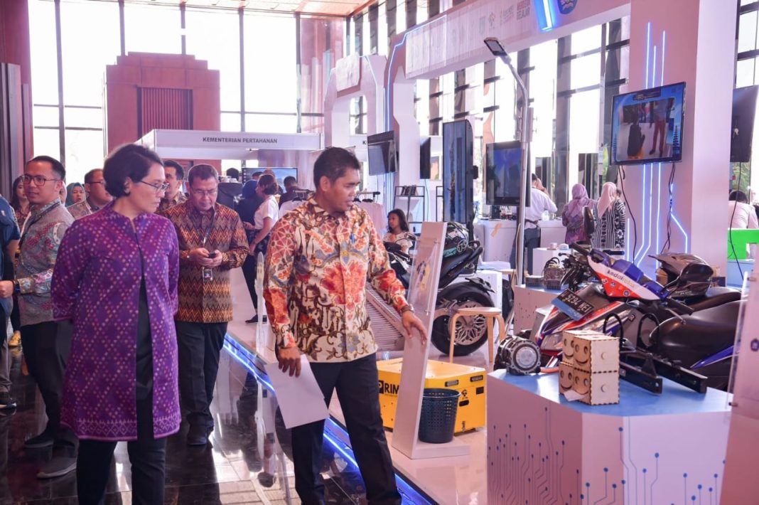 Sekretaris Kemendikbudristek RI Suharti di acara media briefing Business Matching Belanja Produk Dalam Negeri 2024, Senin (4/3/2024). (Dok/Kemendikbudristek RI)