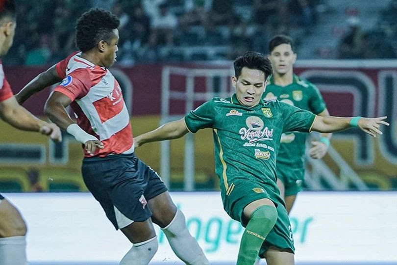 Duel Persebaya Surabaya melawan Madura United di pekan ke-29 BRI Liga 1 2023/2024, Rabu (13/3/2024).