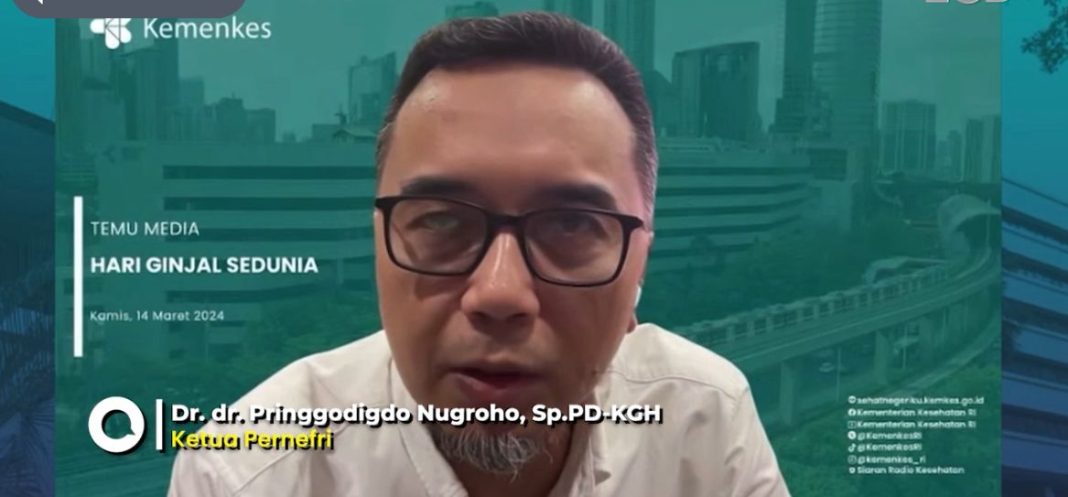 Ketua Pernefri Dr dr Pringgodigdo Nugroho SpPD-KGH.