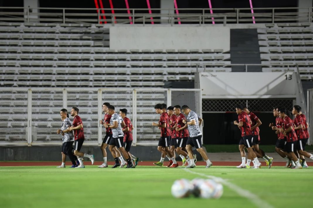 Timnas Indonesia menjalani latihan perdana jelang melawan Vietnam pada pertandingan Kualifikasi Piala Dunia 2026. (Dok/PSSI)