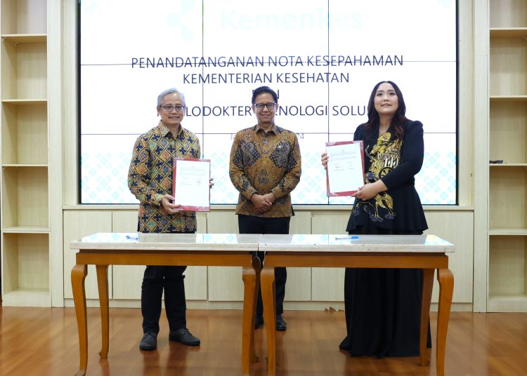 Kemenkes RI telah menandatangani kerja sama dengan PT Alodokter Teknologi Solusi, Selasa (30/4/2024).