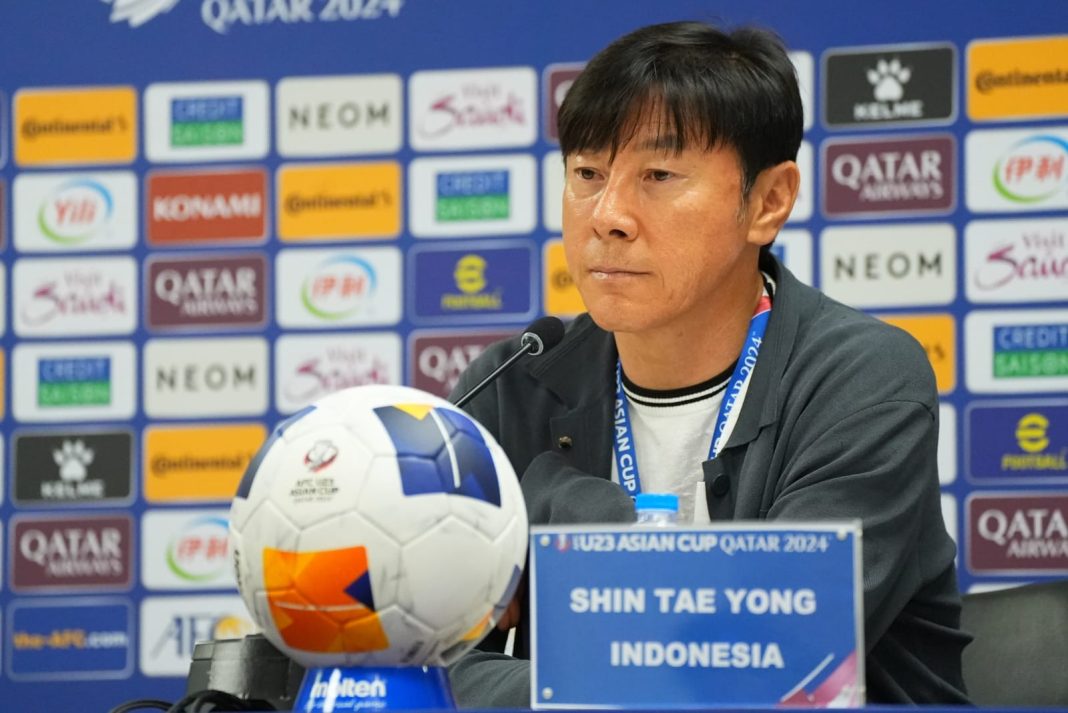 Pelatih Timnas Indonesia U-23 Shin Tae-yong.