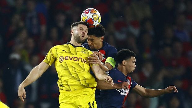 Duel PSG melawan Dortmund tersaji di Parc des Princes dalam leg kedua semifinal Liga Champions, Rabu (8/5/2024), dini hari WIB.