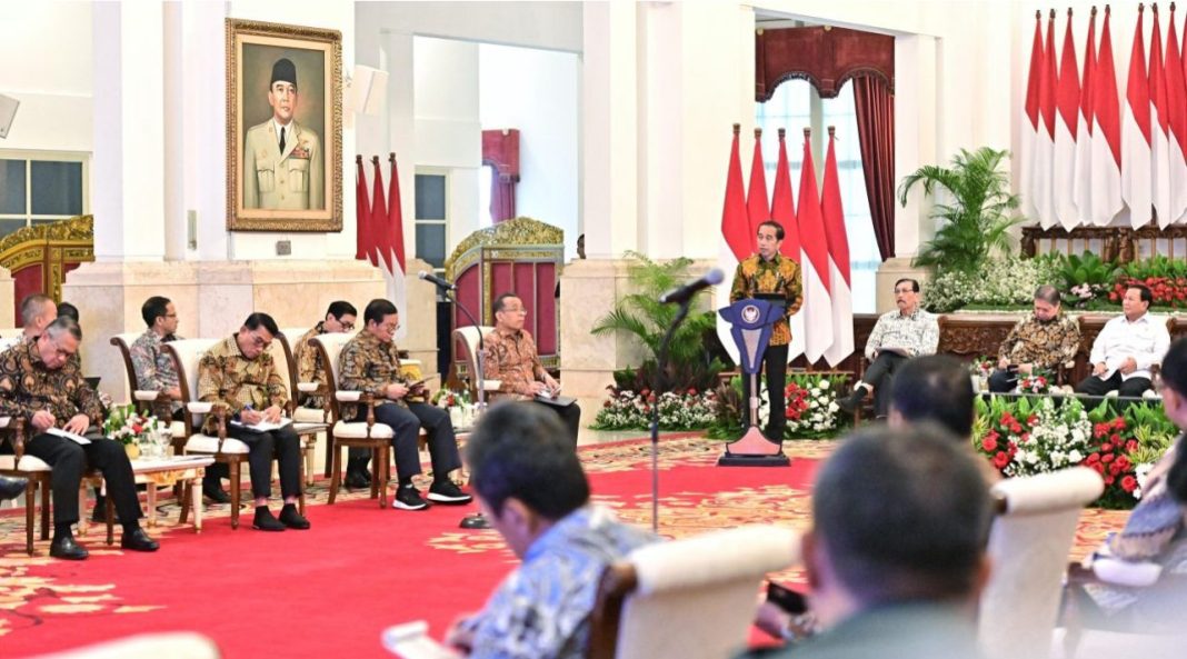 Sidang Kabinet Paripurna yang digelar di Istana Negara, Jakarta.