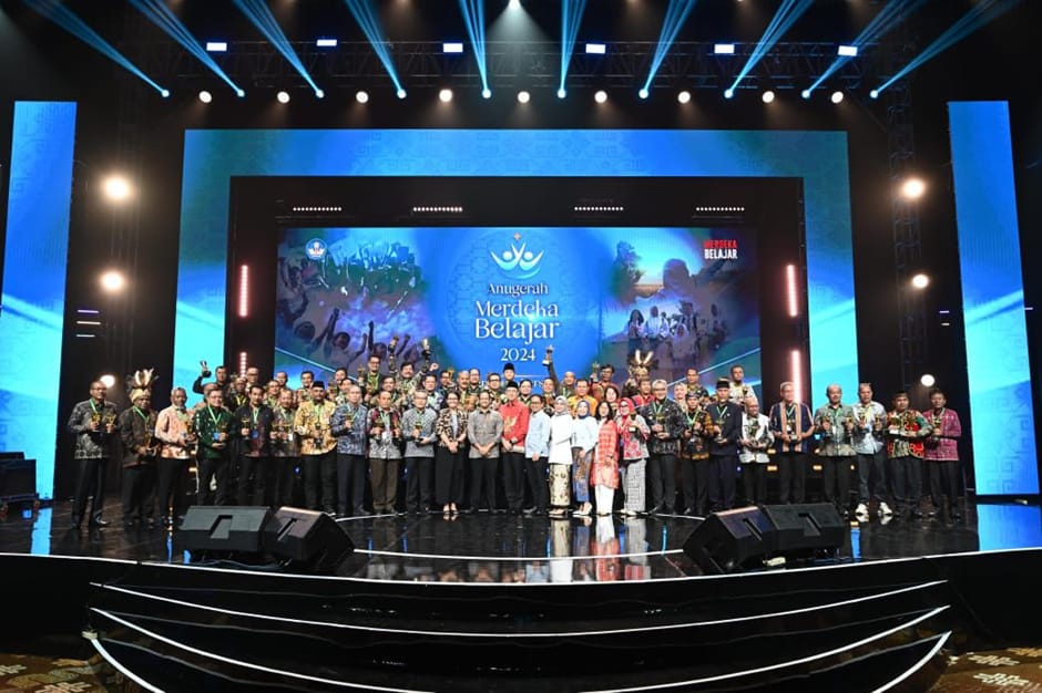 Anugerah Merdeka Belajar di Plenary Hall JCC Senayan, Jumat (5/7/2024). (Dok/Kemendikbudristek RI)