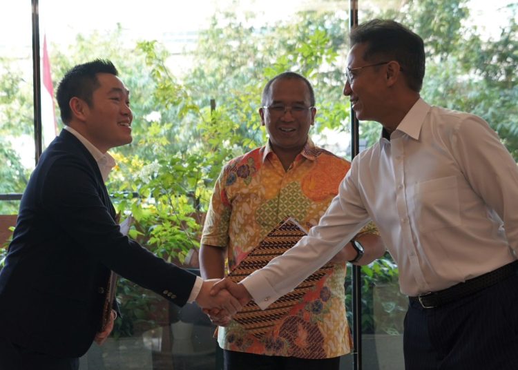 Suasana penandatanganan MoU antara Kemenkes RI dan Harrison AI di Kementerian Kesehatan, Jakarta, pada 9 Juli 2024. (Dok/Sehat Negeriku)