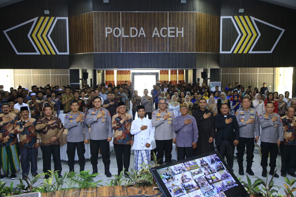 Polri, melalui Ops NCS melaksanakan audiensi dengan FKUB di Provinsi Aceh, Kota Banda Aceh, dan Kabupaten Aceh Besar, Kamis (11/7/2024). (Dok/Humas Polri)