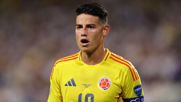 James Rodriguez dinobatkan sebagai Pemain Terbaik Copa America 2024.