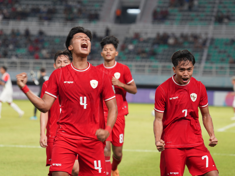 Menghadapi Filipina di Stadion Gelora Bung Tomo, Rabu (17/7/2024) malam, Indonesia meraih kemenangan telak 6-0. (Dok/PSSI)