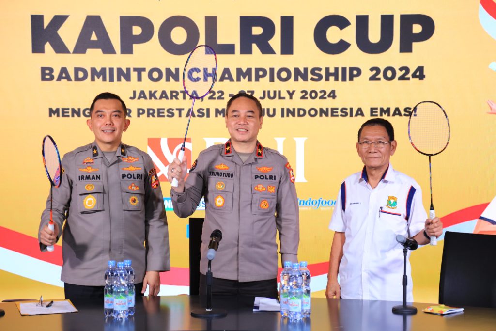 Polri bekerja sama dengan PBSI akan menyelenggarakan Kapolri Cup Badminton Championship 2024 dari 22 hingga 27 Juli 2024. (Dok/Humas Polri)