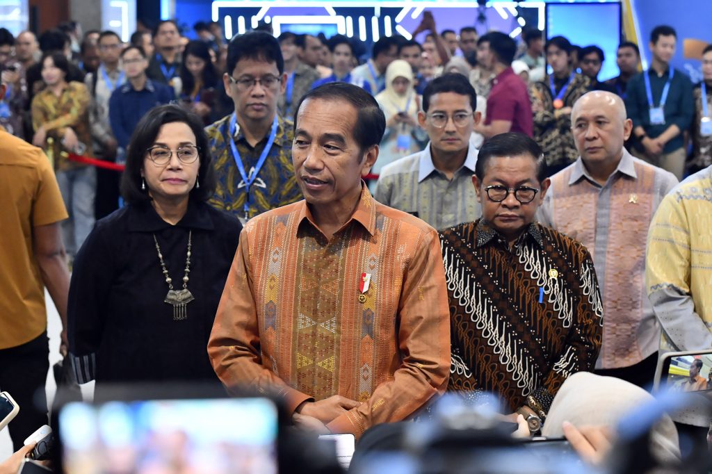 Presiden Jokowi menghadiri FEKDI dan KKI di Jakarta Convention Center Senayan, Jakarta, Kamis (1/8/2024). (Dok/Humas Setkab)