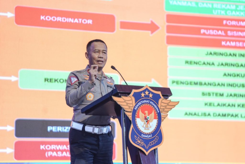 Kakorlantas Polri Irjen Pol Aan Suhanan menghadiri Road Show Gebyar Keselamatan 2024 di Lapangan Astaka Pancing Medan, Sabtu (3/8/2024). (Dok/Humas Polri)