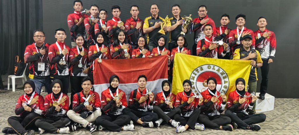 Tim Taekwondo Garbha Presisi Polri mencatatkan prestasi gemilang dalam Kejuaraan Taekwondo Malaysia International Championship 2024. (Dok/Humas Polri)