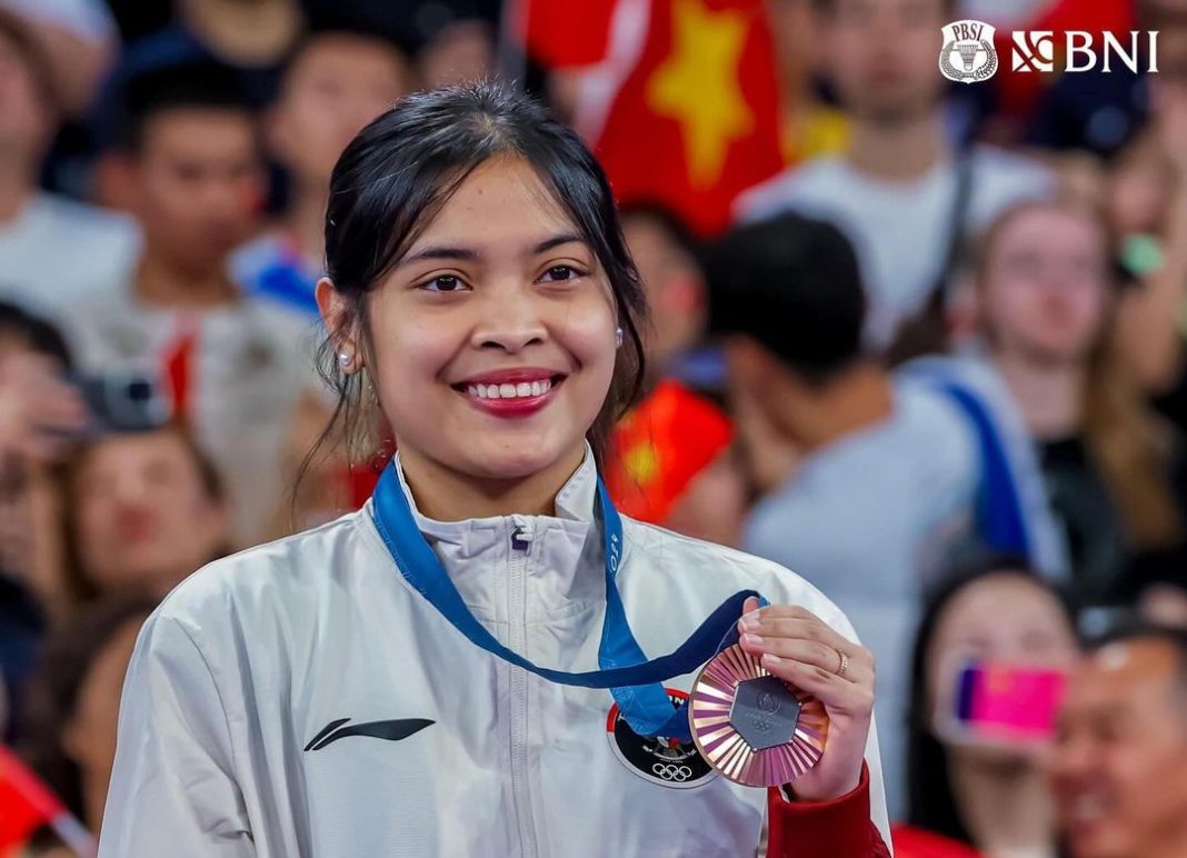 Pebulutangkis Tunggal Putri Indonesia Gregoria Mariska Tunjung.