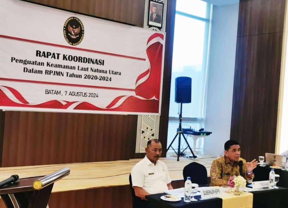 Kementerian Koordinator Bidang Politik, Hukum, dan Keamanan Republik Indonesia menggelar rapat koordinasi penting di Kota Batam, Rabu (7/8/2024). (Dok/Polhukam)