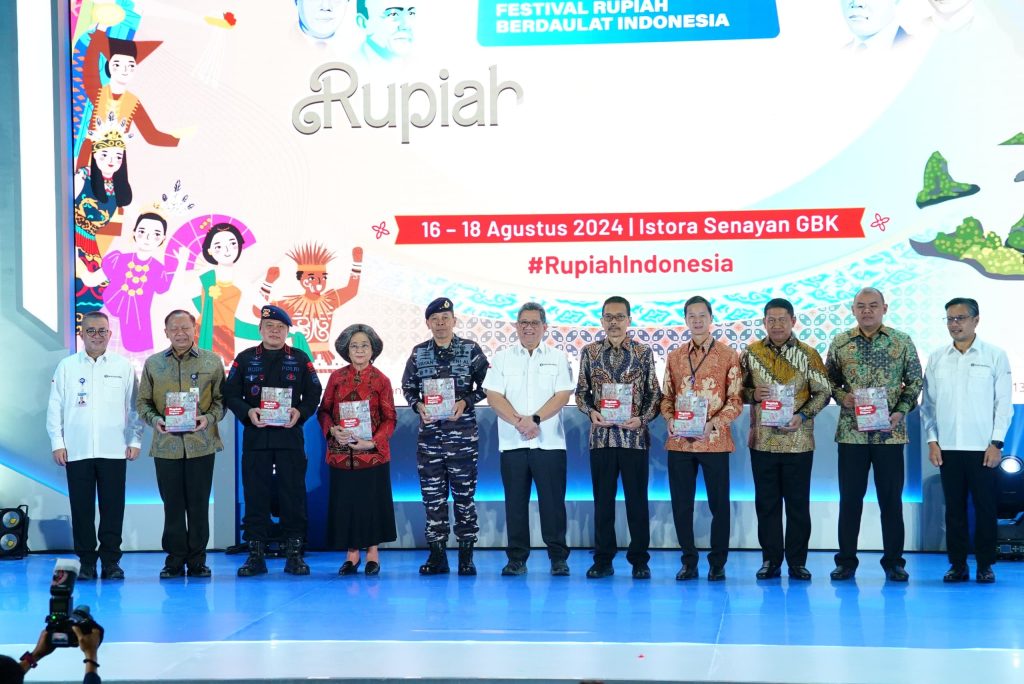 BI menggelar acara Festival Rupiah Berdaulat Indonesia (FERBI) di Istora, Senayan, Jakarta Pusat, Jumat (16/8/2024).