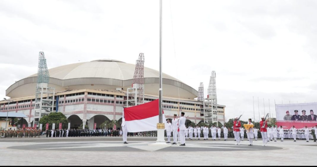 PLN Sumut siapkan listrik untuk sukses mengkawal pelaksanaan upacara peringatan HUT Kemerdekaan RI di lapangan astaka, Medan, Provinsi Sumut, Sabtu (17/8/2024). (Dok/PLN)