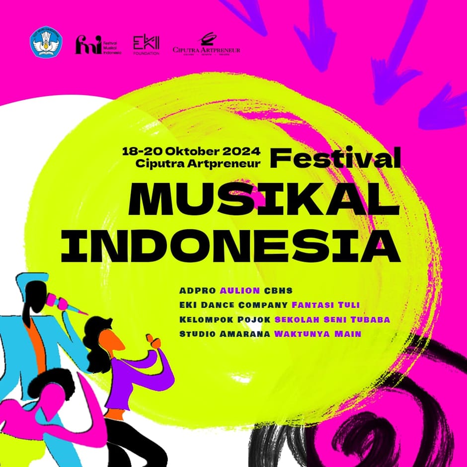 Festival Musikal Indonesia 2024 yang akan diselenggarakan pada 18 hingga 20 Oktober mendatang di Ciputra Artpreneur, Jakarta. (Dok/Kemendikbudristek)