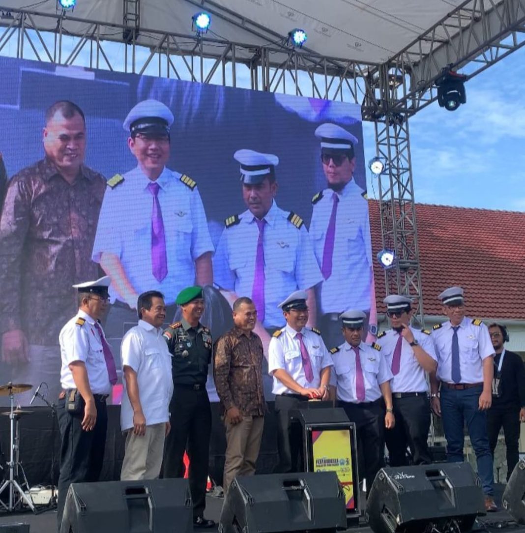 Hadir dalam kegiatan temu ramah dan kuliah umum Politeknik Negeri Medan bagi mahasiswa baru tahun akademik 2024/2025 di kampus Polmed, Sabtu (24/8/2024).