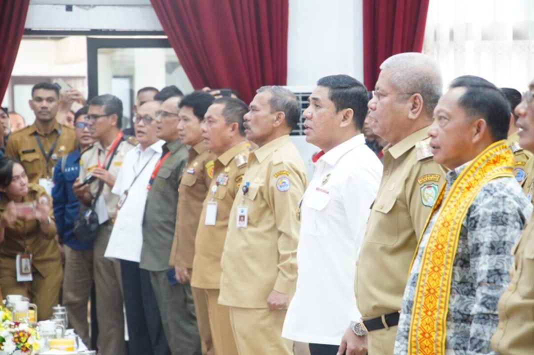 Pemerintah Indonesia resmi mencanangkan Gerbangdutas Jangka Menengah 2025-2029 di Kantor Gubernur Kalimantan Barat, Pontianak, Selasa (27/8/2024). (Dok/Polhukam)