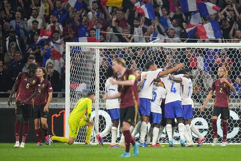 Prancis membobol gawang Belgia dalam laga UEFA Nations League, Selasa (10/9/2024).