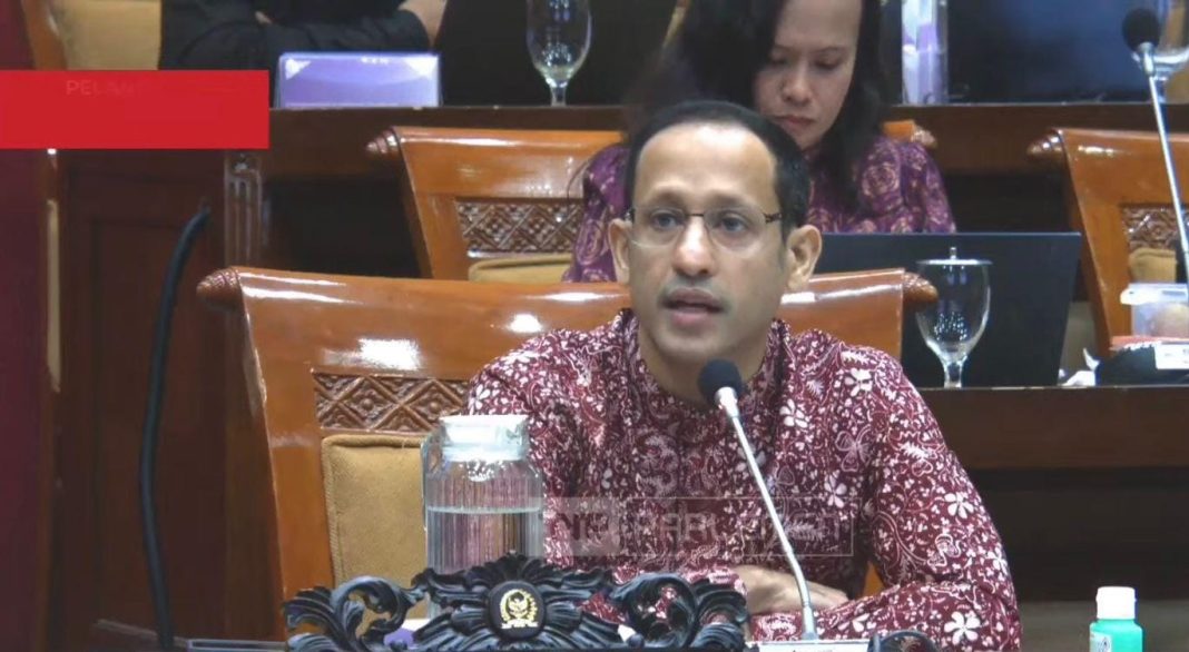 Menteri Pendidikan, Kebudayaan, Riset, dan Teknologi RI Nadiem Anwar Makarim.