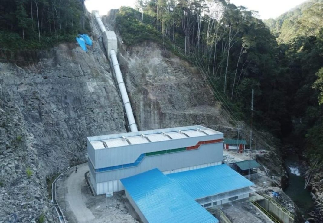 PLTM Aek Silang 2 penghasil energi terbarukan dengan kapasitas 2x5 MW yang berlokasi di Kabupaten Toba, Sumut. (Dok/PLN)