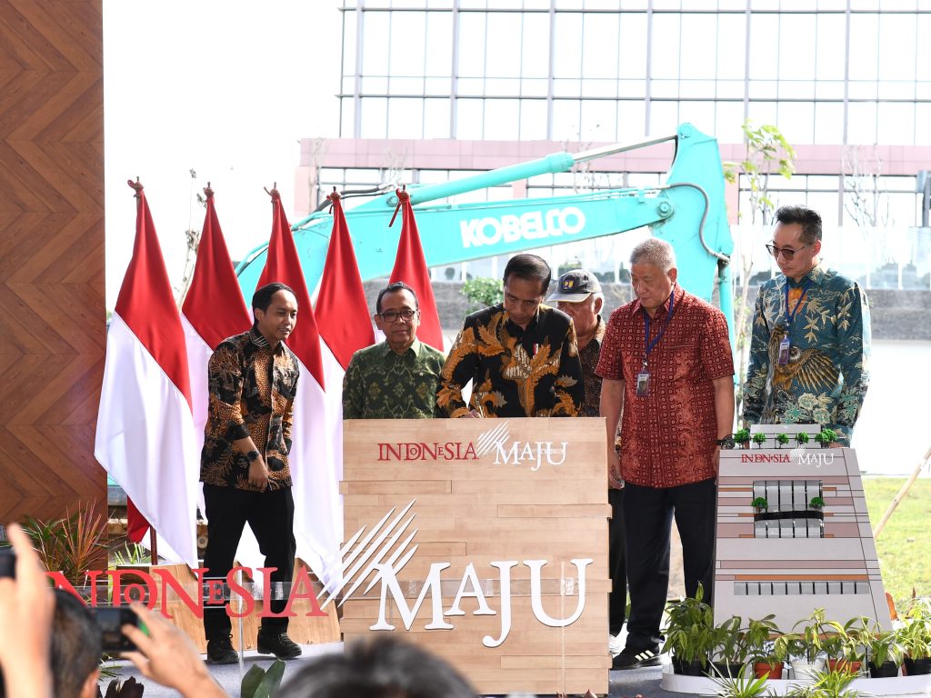 Presiden Jokowi dalam Peresmian Swissotel Nusantara dan Groundbreaking Nusantara Mall Duty Free, IKN, Jumat (13/09/2024). (Foto: BPMI Setpres)