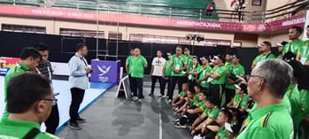 Lima Kelas Cabor Sambo Dipertandingkan di PON XXI 2024 GOR Langkat, Senin (16/9/2024). (Foto Dok/PB PON XXI Sumut)