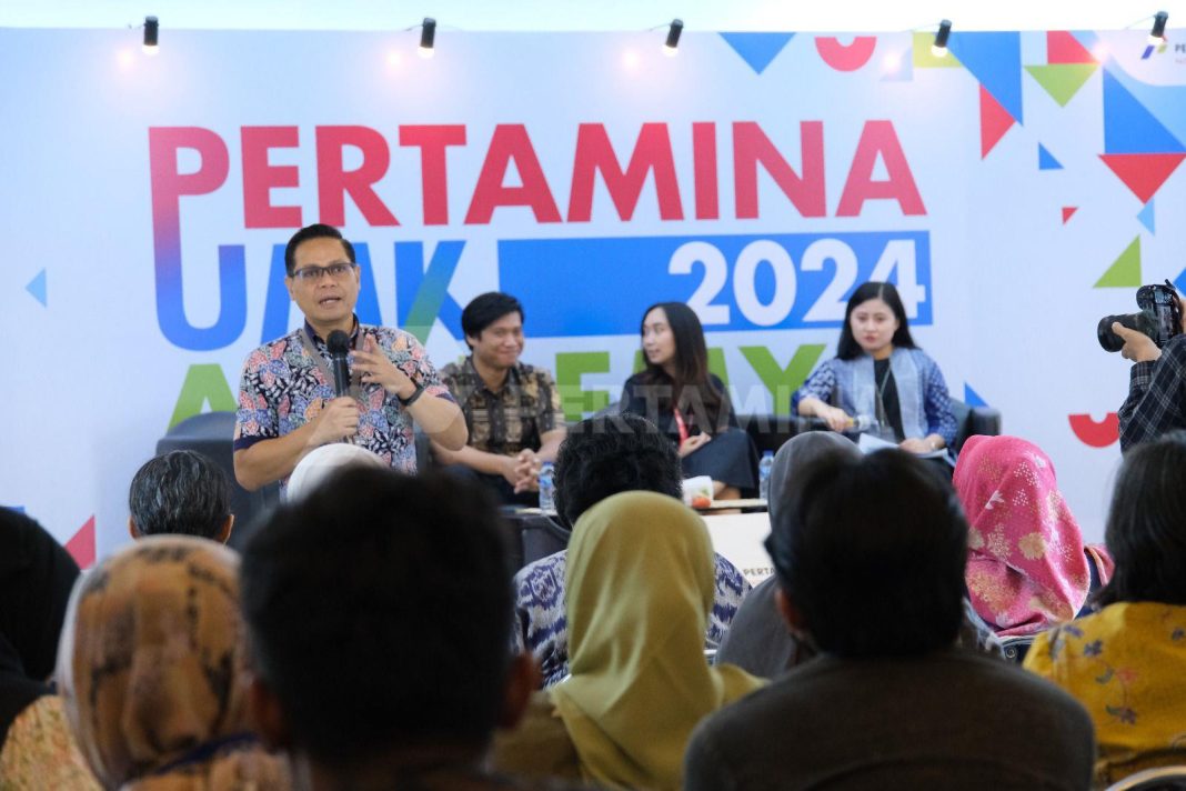 PT Pertamina (Persero) menerima Marketeers Editor’s Choice Award 2024 untuk program Pertamina New UMK Academy dalam kategori SME Enabler Program of The Year, Sabtu (14/9/2024).