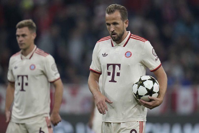 Aksi Harry Kane saat Bayern Munchen menang 9-2 lawan Dinamo Zagreb pada matchday pertama Liga Champions 2024/2025