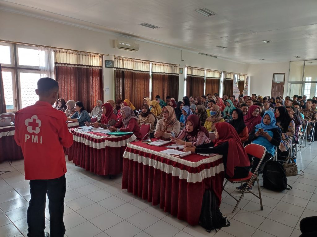 Kegiatan Temu Teknik para pembina PMR menjelang JUMBARA VII Tahun 2024 di Aula Markas PMI, Kabupaten Grobogan, Sabtu (21/9/2024). (Dok/PMI)