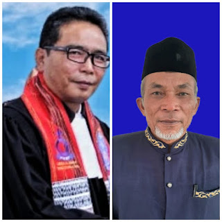 Ketua FKUB Taput Pdt Hasudungan Manalu dan Ketua MUI Taput Syamsul Pandiangan.