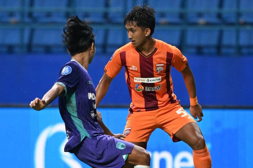 Laga Borneo FC vs Persita Tangerang di Stadion Batakan, Senin (30/9/2024).