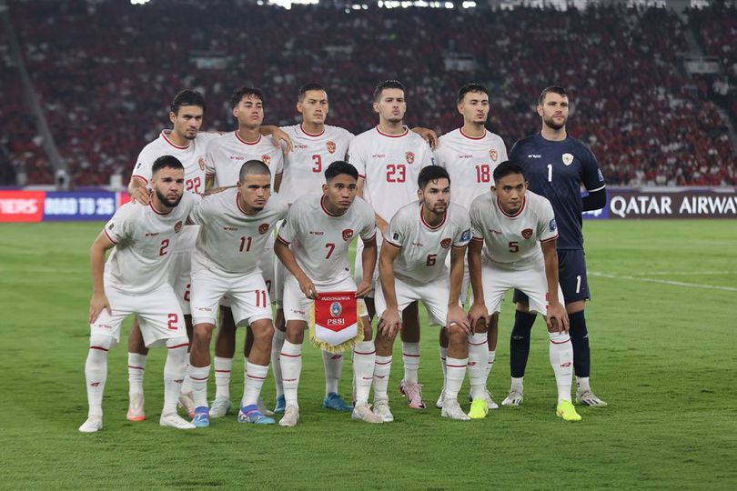 Starting XI Timnas Indonesia lawan Australia di Stadion Utama Gelora Bung Karno, Selasa (10/9/2024).