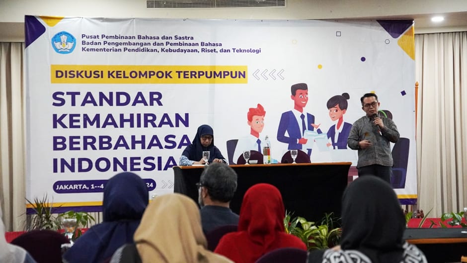 Diskusi Kelompok Terpumpun tentang Standar Kemahiran Berbahasa Indonesia yang diselenggarakan oleh Badan Bahasa di Jakarta, 1-4 Oktober 2024. (Dok/Kemendikbudristek)