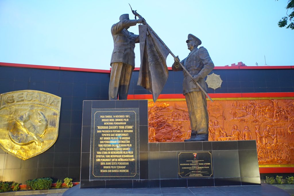 Monumen Nugraha Cakanti Yana Utama di Mako Brimob Kelapa Dua Depok. (Dok/Humas Polri)