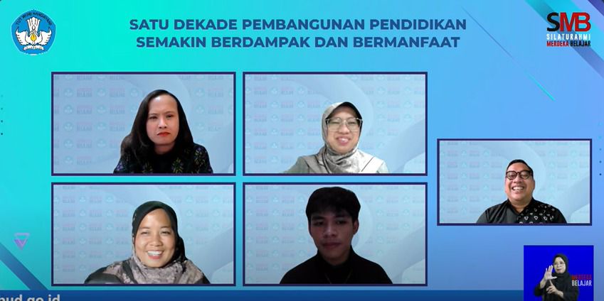 Peserta dalam webinar Silaturahmi Merdeka Belajar yang diselenggarakan oleh Kemendikbudristek. (Dok/Kemendikbudristek)