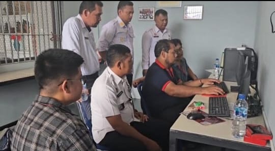 Kegiatan pembinaan kemandirian digital bagi warga binaan di Lapas Kelas IIA Pancurbatu, Rabu (23/10/2024).