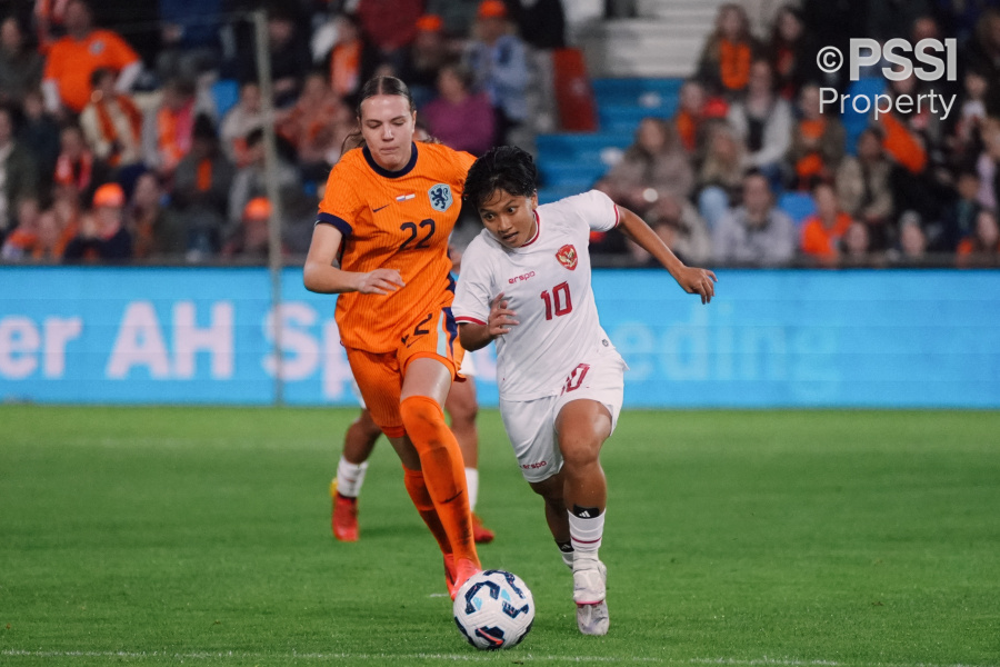 Timnas Putri Indonesia vs Belanda, dalam Laga FIFA Matchday, Sabtu (26/10/2024). (Dok/PSSI)