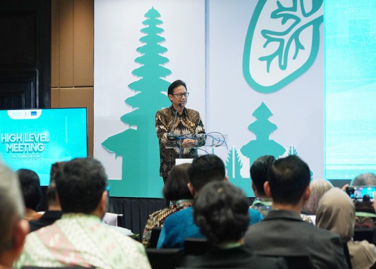 Menteri Kesehatan Budi Gunadi Sadikin dalam High Level Meeting TBC Innovation di Bali, Senin (11/11/2024). (Dok/Kemenkes)