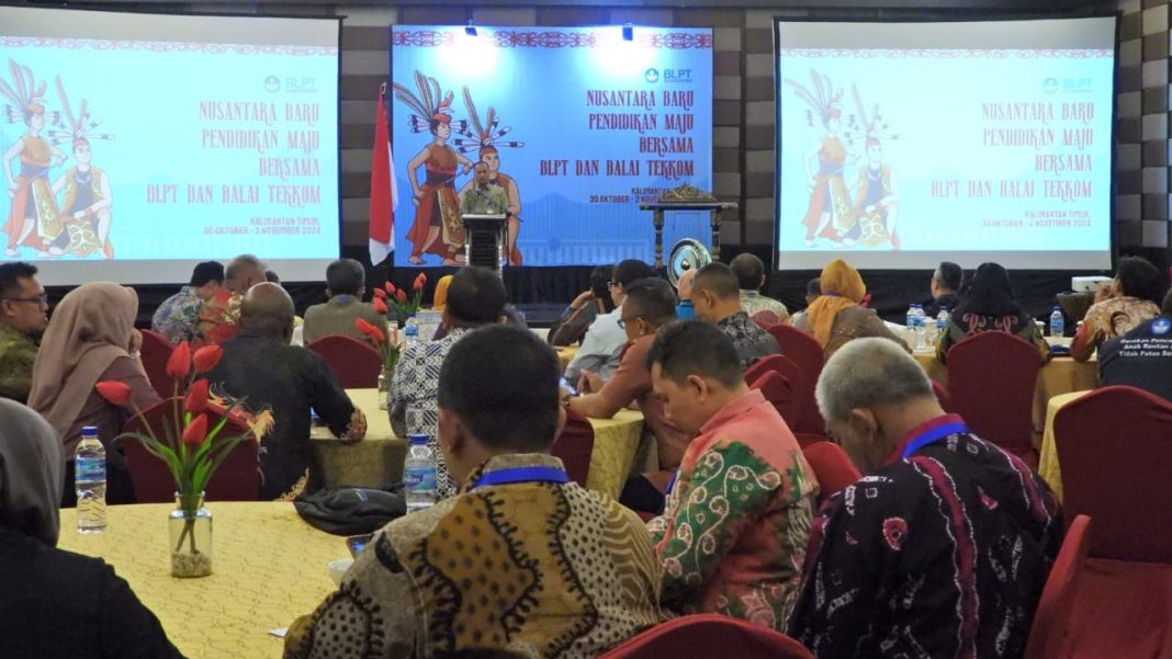 Suasana pembukaan Rakor Balai Layanan Platform Teknologi (BLPT) dengan Balai Teknologi dan Komunikasi Pendidikan (Balai Tekkom) Dinas Pendidikan Provinsi, Balikpapan, Rabu (30/10/2024). (Dok/Kemendikdasmen)