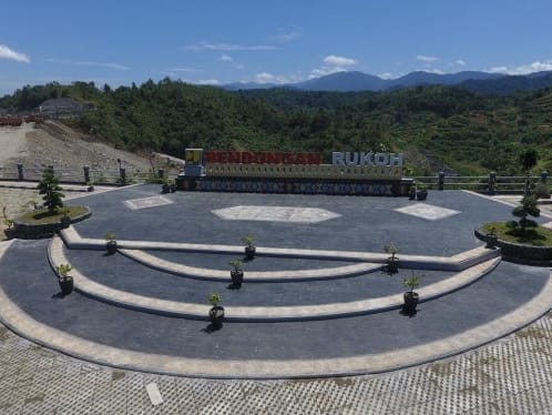 Proyek pembangunan Bendungan Rukoh di Aceh. (Dok/Kemenkeu)