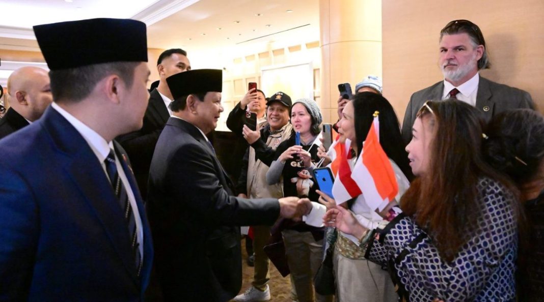 Presiden Prabowo Subianto tiba di Washington DC, Amerika Serikat, Minggu (10/11/2024).