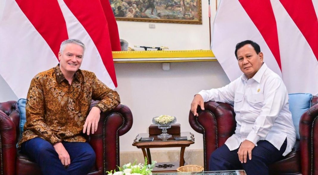 Presiden Prabowo Subianto menerima Sekretaris Jenderal OECD Mathias Cormann di Istana Merdeka, Jakarta, pada Kamis (28/11/2024).